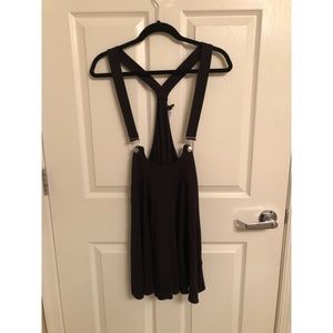 Black Overall Skater Skirt